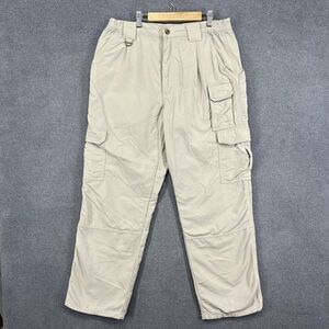 5.11 Tactical Series Cargo Pants Men 34x30 Khaki Nylon Utility Pockets (32 X 28)
